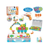 Мозаїка на шурупах,викрутка,249дет.,у валізі,31х24,5х6,5см M5590(16)