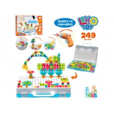 Мозаїка на шурупах,викрутка,249дет.,у валізі,31х24,5х6,5см M5590(16)