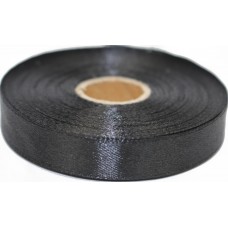 Стрічка атлас 1,2см/23м чорна(10)
