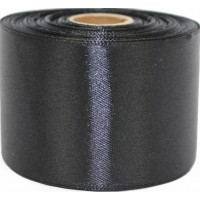 Стрічка атлас 5см/23м чорна(5)