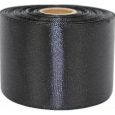 Стрічка атлас 5см/23м чорна(5)