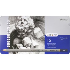 Набiр олівцiв гр. Marco 8015-12TN 2H-9B в метал. кор-ці (1)(24)(480)