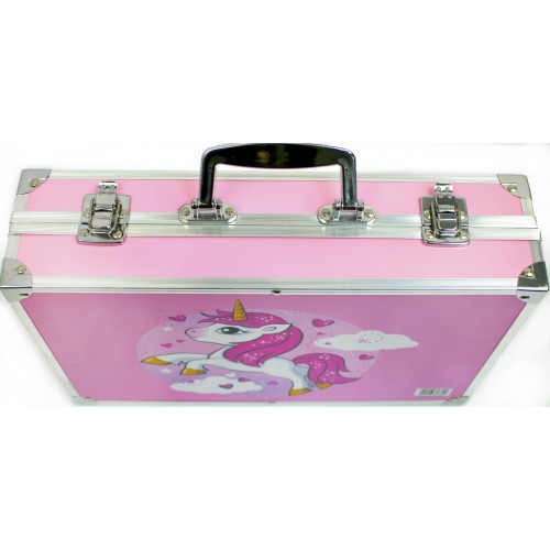 Набір для творч. в валізі: фломастери,олівці,фарби,пастель,пензлики,23х34см 858122