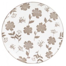 Тарілка десертна керам. "Ardesto Ravenna" 19см,біло-бежева №AR1319R