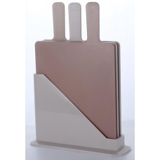 Набір дошок кухонних на підставці пласт. 3предм. "Ardesto Fresh" 24,1х33х7,9см №AR1403BB