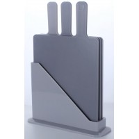 Набір дошок кухонних на підставці пласт. 3предм. "Ardesto Fresh" 24,1х33х7,9см №AR1403GRB