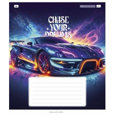 Зошит 24арк. лін. Школярик Chase your dreams ВД-лак 024-3510K(25)(200)