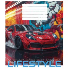 Зошит 24арк. лін. Школярик Lightning speed lifestyle ВД-лак 024-3521K(25)(200)