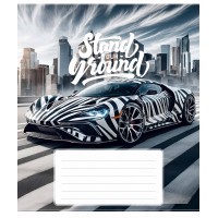 Зошит 24арк. кліт. Школярик Best racers хлопч. ВД-лак 024-3500K(25)(200)