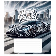 Зошит 24арк. кліт. Школярик Best racers хлопч. ВД-лак 024-3500K(25)(200)