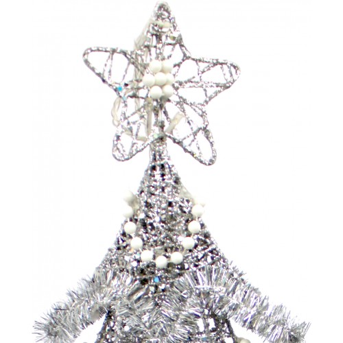Гірлянда електрична вулична Ялинка-2 60 см, срібло 19-019-60-S