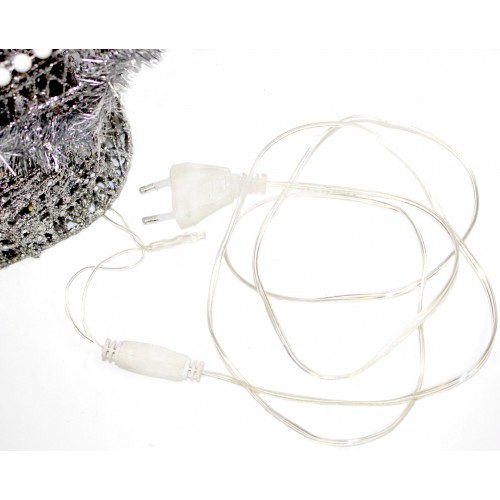 Гірлянда електрична вулична Ялинка-2 60 см, срібло 19-019-60-S