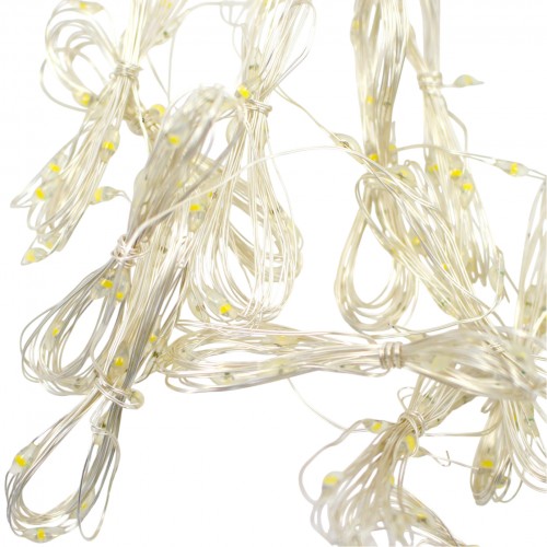 Гірлянда-штора електрич. Роса 144LED білий теплий L-1,8 H-1,2м,USB ,пульт 1931-07(50)