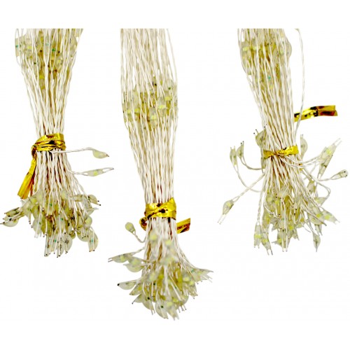 Гірлянда-пучок електрична Роса 500 LED L-3 м біла, перехідник 1947-03