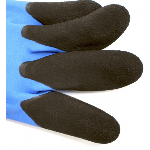 Рукавиці утеплені "Seven" сині з подвійним спіненим синьо-чорним покриттям №FLL9320