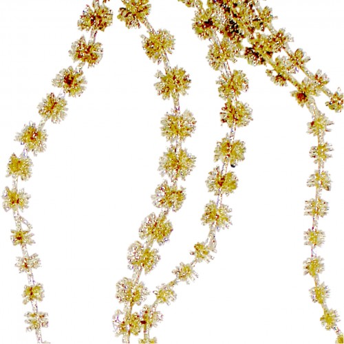 Гілка декор. 80см спадаюча,з глітером,шампань  №839-944/Bonadi/(24)