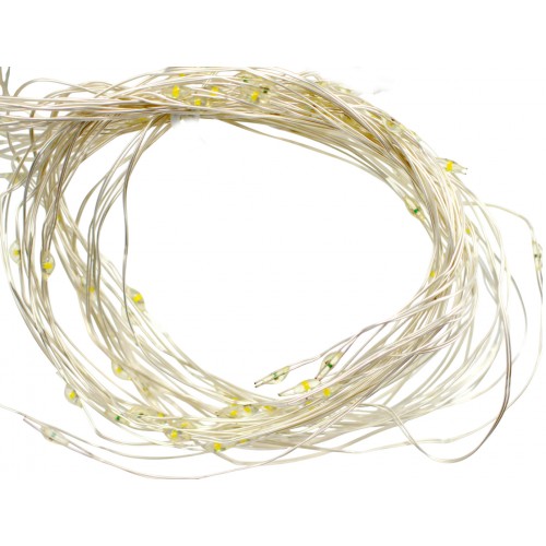 Гірлянда-штора електрич. Роса 100LED USB 20ліній білий теплий L-3м H-0,6м 1935-07(100)