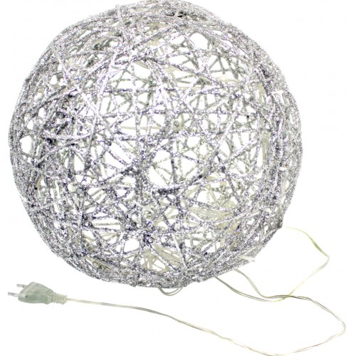 Гірлянда електрична Куля срібло d-30 см (20) 19-101-30S  