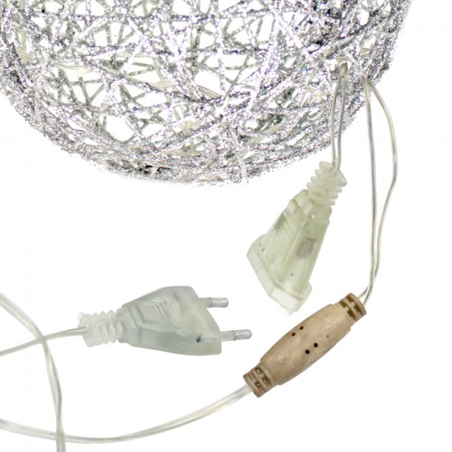 Гірлянда електрична Куля срібло d-30 см (20) 19-101-30S  