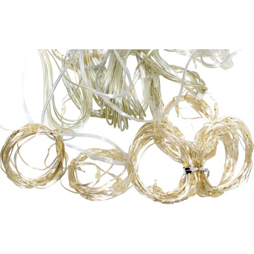 Гірлянда-водоспад електрич. 128LED білий теплий L-2м H-1,6м 1561-07(30)