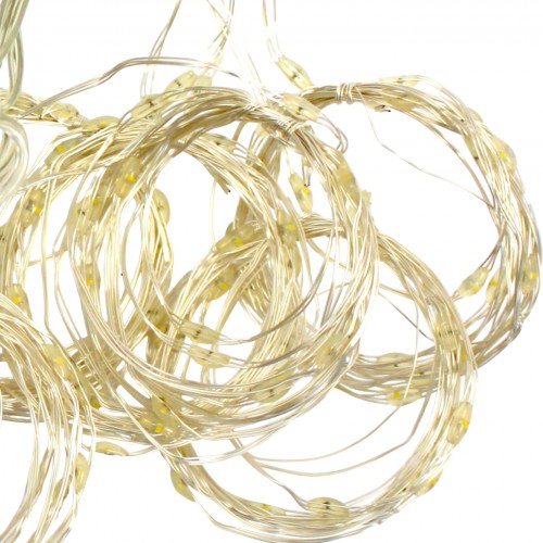 Гірлянда електрич. на бат-ці Роса 200LED білий теплий L-3мх2м 1564-07(30)