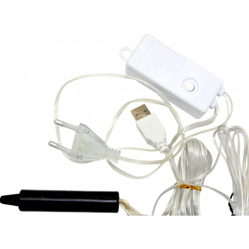 Гірлянда-водоспад електрич. Роса 200LED 2м теплий білий 1919-07