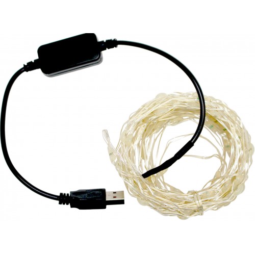 Гірлянда-водоспад електрич. Роса 100LED USB l-10м керування смарфоном, RGB 104 19071-88