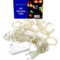 Гірлянда-водоспад електрич. 200LED білий,L-3м H-2м реле 8режимів USB 1564-03(30)