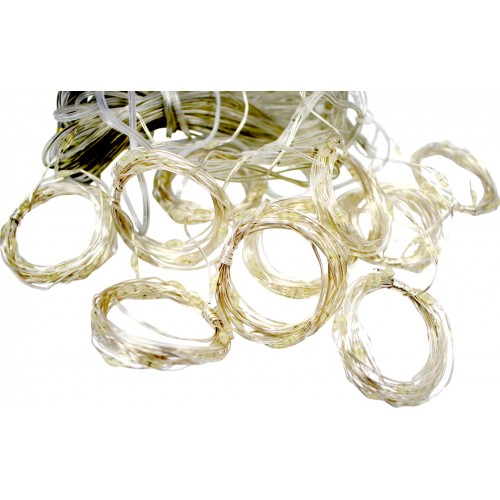 Гірлянда-водоспад електрич. 200LED білий,L-3м H-2м реле 8режимів USB 1564-03(30)