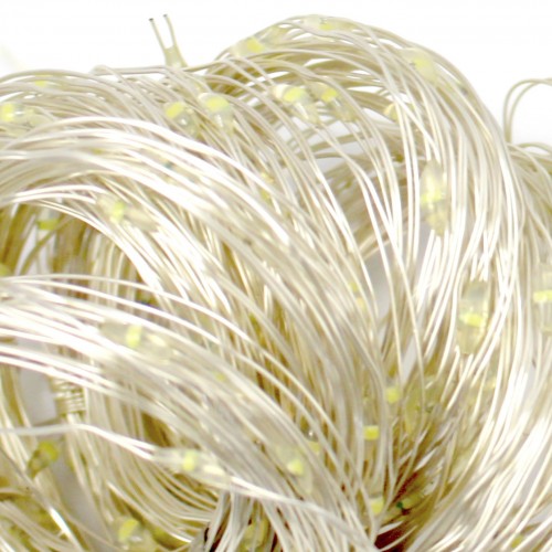 Гірлянда-штора електрич. Роса 200LED USB адаптер,пульт ДК,10ліній білий L-3м H-2м№1938-03u