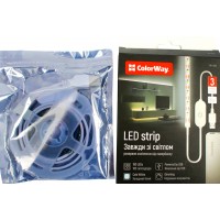 LED стрічка ColorWay USB холодний білий L-3м №CW-LD03