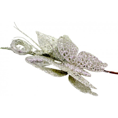 Букет декор. 13см з метеликом, шампань №901-184/Bonadi/(72)