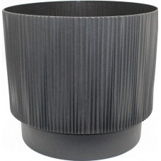 Горщик квітковий пласт. "Осло" d30х27см 14л граніт wood,зі вставкою №5723/Алеана/(4)