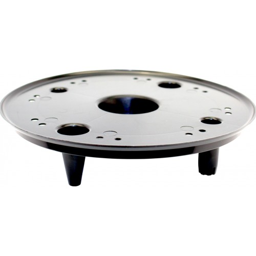 Горщик квітковий пласт. "Осло" d30х27см 14л граніт wood,зі вставкою №5723/Алеана/(4)