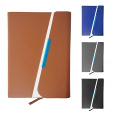 Блокнот А5 96арк. кліт. шкірзам. на магніті №А5-10/140073/Leader/