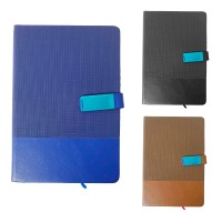 Блокнот А5 96арк. кліт. шкірзам. на магніті №А5-9/140081/Leader/