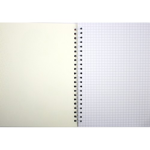 Блокнот пруж. бок. А5 80арк. кліт. карт. Апельсин подв. пруж.,лак АП-1708