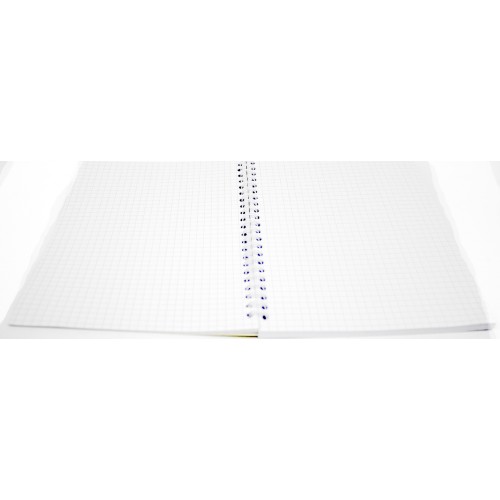 Блокнот пруж. бок. А5 80арк. кліт. карт. Апельсин подв. пруж.,лак АП-1708