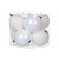 Набір куль пласт. в кор-ці 10см 8шт білий №47-100/Bonadi/