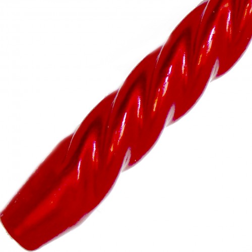 Свічка металік хвиля червона(45)