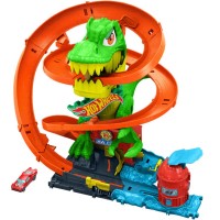 Ігровий набір "Атака вогняного Ті-Рексу" №JBM73/Hot Wheels/