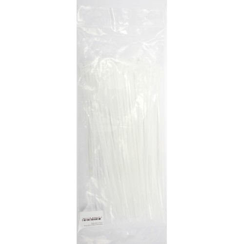 Кабельна стяжка 3х200 біла (100шт) №S 9002