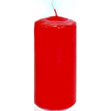 Свічка циліндр Bispol 60/100 h-20см/d-5х10см червона 030/Польща/(8)