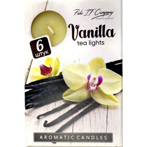 Свічка з ароматом Pako (6шт) Ваніль