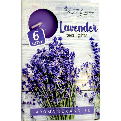 Свічка з ароматом Pako (6шт) Лаванда