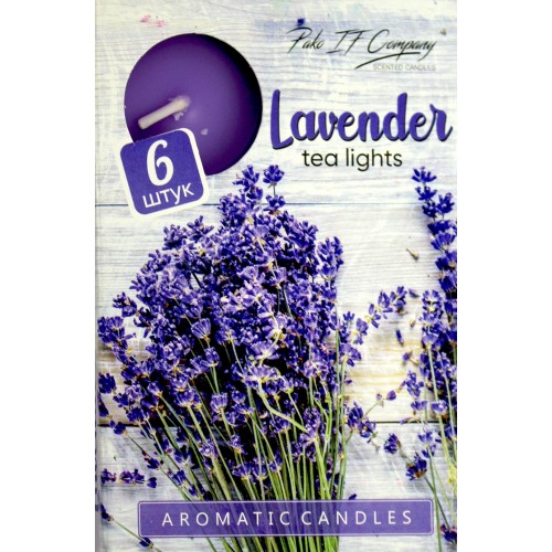 Свічка з ароматом Pako (6шт) Лаванда