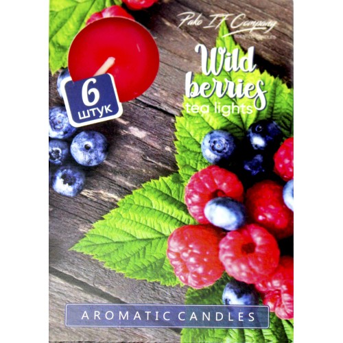 Свічка з ароматом Pako (6шт) Лісові ягоди