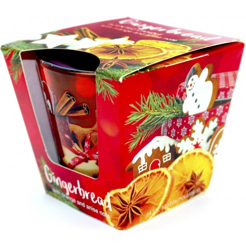 Свічка з ароматом 115г/30год. Scented candle with orange and anise note"/Польща/(12)