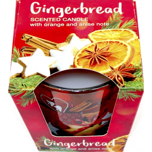 Свічка з ароматом 115г/30год. Scented candle with orange and anise note"/Польща/(12)