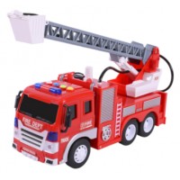 Машина на бат-ці,пожежна,звук.,світ.,в кор-ці,32х11,5х18,5см №ZY228A КІ